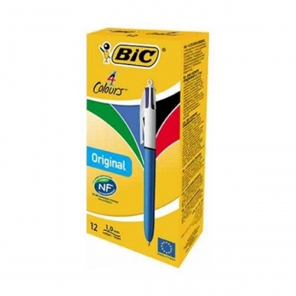 Изображение Bic Ballpoint pen Medium 4 colors, Box 12 pcs. 233829