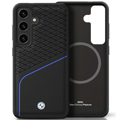 Picture of BMW Leather Textured and Smooth MagSafe Case for Samsung Galaxy S25