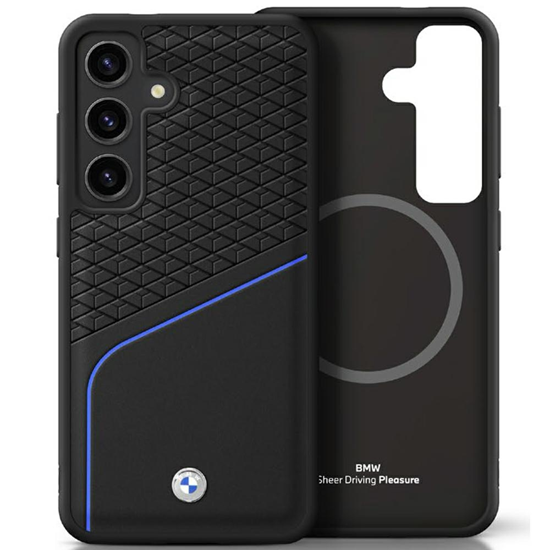 Picture of BMW Leather Textured and Smooth MagSafe Case for Samsung Galaxy S25