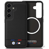 Picture of BMW Leather Tricolor Stripe with MagSafe Back Case for Samsung Galaxy S25