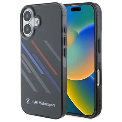 Изображение BMW Motorsport IML Random Stripes Back Case for Apple iPhone 16 Plus