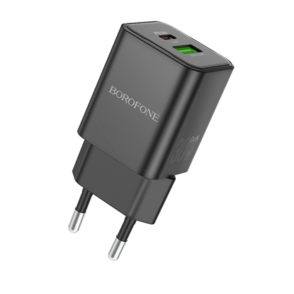 Attēls no Borofone Wall charger BN14 Royal - USB + Type C - 