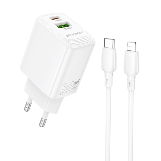 Picture of Borofone Wall charger BN29 Fuente - USB + Type C -