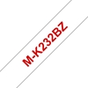 Picture of Brother Labelling Tape - 12mm, Red/White, Blister label-making tape M