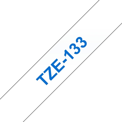 Attēls no Brother labelling tape TZE-133 clear/blue 12 mm