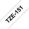 Picture of Brother labelling tape TZE-151 black on transparent    24 mm