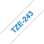 Изображение Brother labelling tape TZE-243 white/blue 18 mm