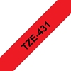 Picture of Brother labelling tape TZE-431 red/black   12 mm