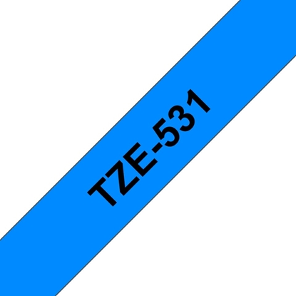 Attēls no Brother labelling tape TZE-531 blue/black   12 mm