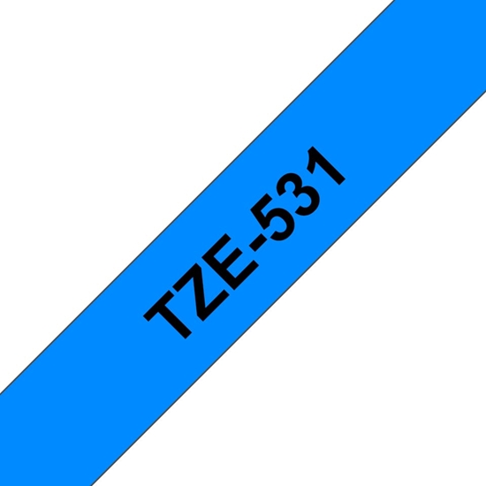 Picture of Brother labelling tape TZE-531 blue/black   12 mm