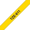 Picture of Brother labelling tape TZE-611 yellow/black   6 mm