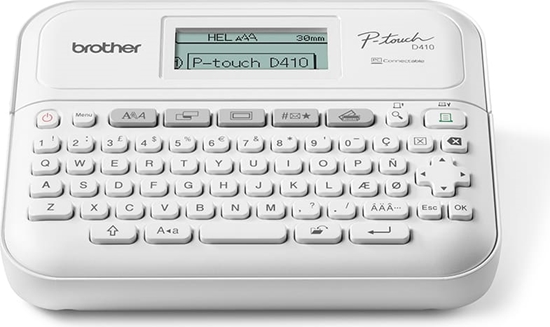 Изображение Brother PT-D410VP etiķešu printeris ZINK (Zero-Ink) 180 x 180 DPI Vadu TZe QWERTY