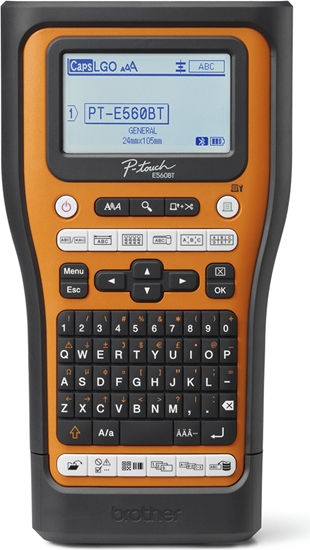 Picture of Brother PT-E560BTSP label printer Thermal transfer 180 x 180 DPI 30 mm/sec Wired & Wireless HSE/TZe Bluetooth QWERTZ