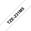 Изображение Brother TZE-231M5 label-making tape Black on white