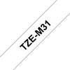Picture of Brother TZe-M31 label-making tape Black on transparent