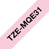 Picture of Brother TZE-MQE31 label-making tape Black on pink