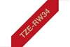 Picture of Brother TZE-RW34 label-making tape Gold on red