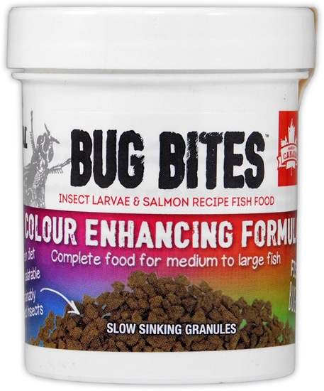 Изображение Bug Bites Color Enhancing Granules, pokarm wybarwiajcy, M/L, granulat, 45g