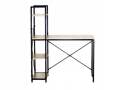 Picture of C5A BIURKO Z PÓKAMI MODERN LOFT SZKOLNE DWUSTRONNE