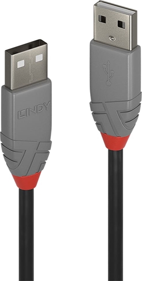 Изображение CABLE USB2 A-A 2M/ANTHRA 36693 LINDY