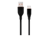 Picture of Cablexpert Premium silicon Type-C USB charging and data cable, 1.5 m | CC-USB2S-AMCM-1.5M-BK