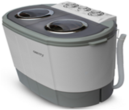 Picture of Camry | Washing machine | CR 8052 | Top loading | Washing capacity 3 kg | 1300 RPM | Depth 40 cm | Width 60 cm | White-Grey