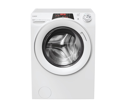Изображение Candy Washing Machine with Dryer | ROW 4856DWMS7-S | Energy efficiency class A/D | Front loading | Washing capacity 8 kg | 1400 RPM | Depth 53 cm | Width 60 cm | Display | Digit | Drying system | Drying capacity 5 kg | Steam function | White