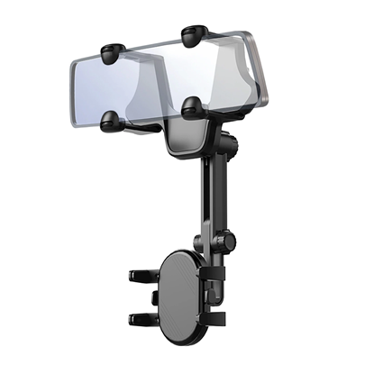 Attēls no Car phone holder for the rearview mirror - black