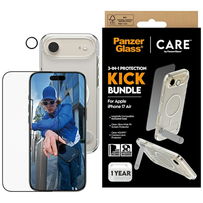 Attēls no CARE by PanzerGlass Feature Kick 3in1 Case + Glass