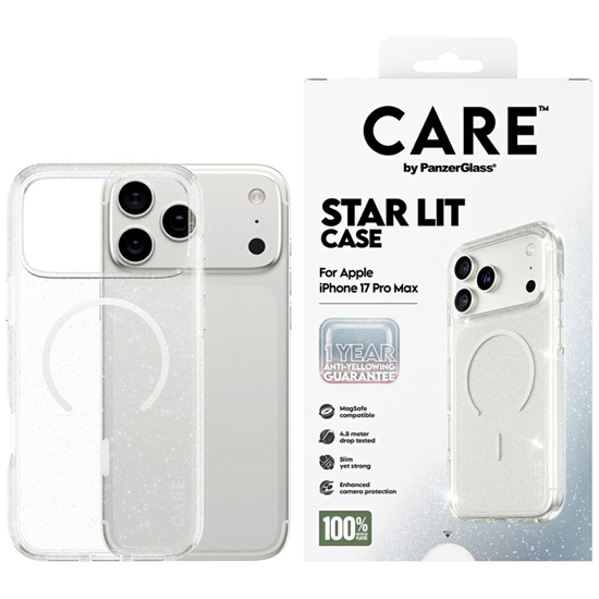 Picture of CARE by PanzerGlass Flagship Urban Explorer w. White MagSafe case for iPhone 17 Pro Max Star Lit