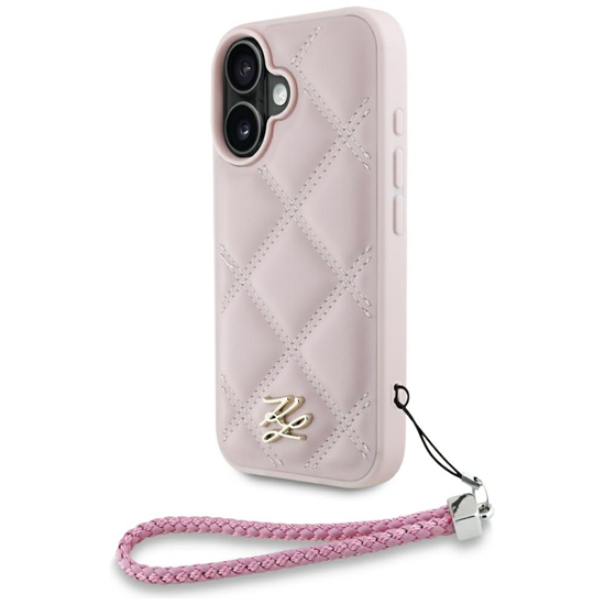 Picture of Case Karl Lagerfeld Quilted Initial Logo & Chain S