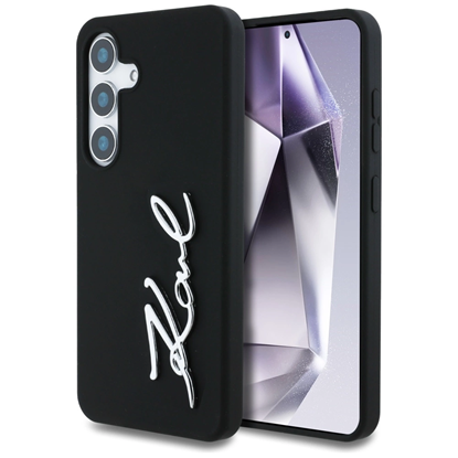 Picture of Case Karl Lagerfeld Silicone Metal Signature Logo 