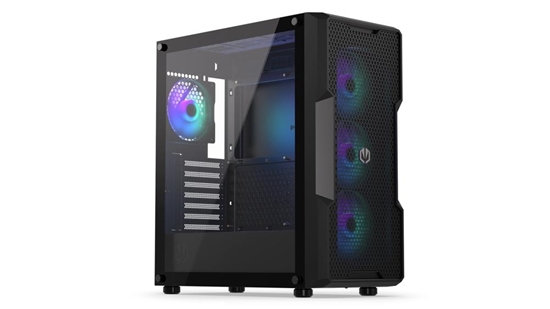 Picture of Case|ENDORFY|Regnum 400 ARGB|MidiTower|Case product features Transparent panel|Not included|ATX|MicroATX|MiniITX|Colour Black|EY2A009