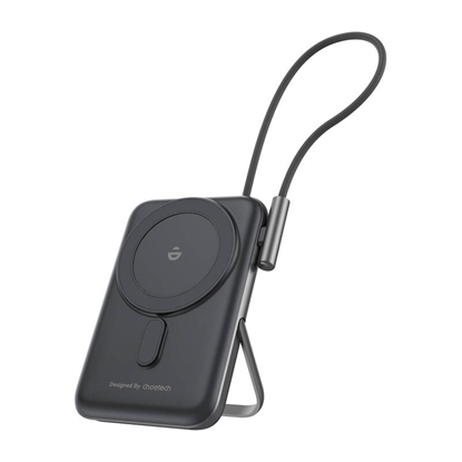 Picture of Choetech Choetech B735 magnetic powerbank 10000mAh 20W PD + USB-C cable (black)