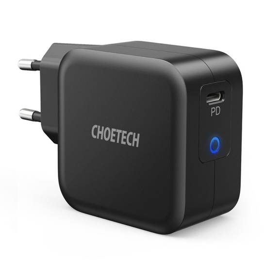 Picture of Choetech Choetech GaN USB Type C wall charger 61W Power Delivery black (Q6006)