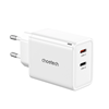 Picture of Choetech Choetech PD6013 2x USB-C PD 65W GaN wall charger - white