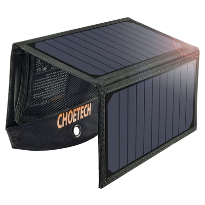 Изображение Choetech Choetech SC001 solar foldable charger 19W 2x USB-A - black