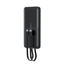 Picture of Choetech Powerbank Choetech B654 10000mAh 22.5W USB-A / USB-C / micro USB with built-in USB-C / Lightning cable - black
