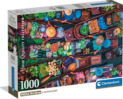 Изображение Clementoni Puzzle Compact Thai Floating Market 1000 pieces (39932)