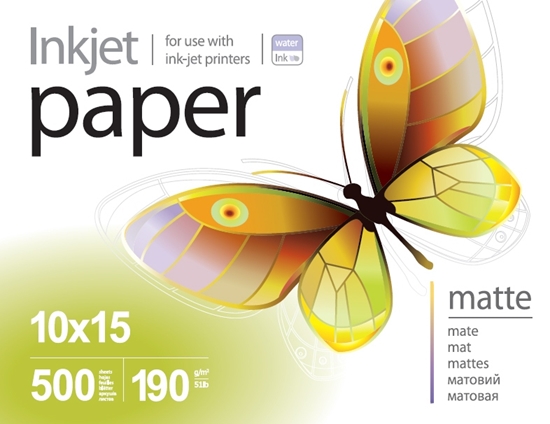 Изображение ColorWay PrintPro Matte Photo Paper, 190g/m, 10x15, 500pcs.