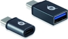 Picture of Conceptronic DONN USB-C OTG Adapter 2-Pack, USB-C to USB-A and USB-C to Micro USB