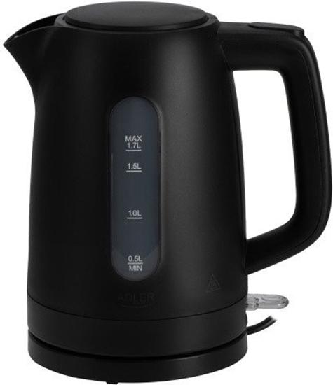 Picture of Adler Kettle | AD 1379b | Electric | 2200 W | 1.7 L | Polypropylene | 360° rotational base | Black