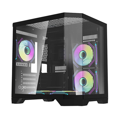 Picture of Darflash FT350 computer case + 5 aRGB fans (black)