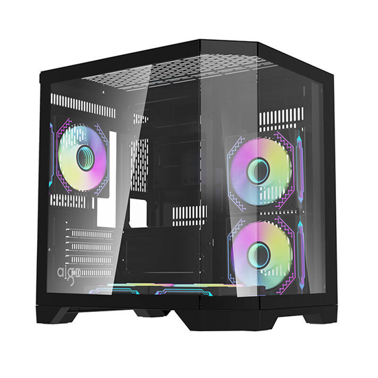 Picture of Darflash FT350 computer case + 5 aRGB fans (black)