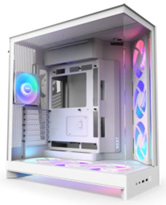 Picture of Datora korpuss NZXT H9 Flow RGB+ White