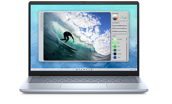 Picture of Dell Inspiron 14 5440 AG 2.2K 7-150U/16GB/1TB/NVIDIA GF MX570A 2GB/Win11 Pro/ENG backlit kbd/FP/Ice Blue/3Y OnSite Warranty |