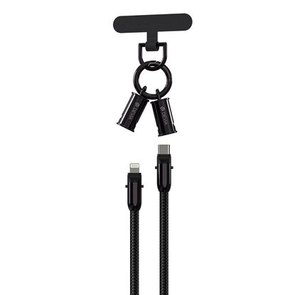 Picture of Devia 2in1 Lanyard 27W USB-C - Lightning Cable 1.2m