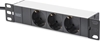 Picture of Digitus aluminium outlet strip, 3 safety outlets, 2 m supply safety plug
