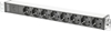 Picture of Digitus aluminum outlet strip with pre-fuse, 8 safety outlets, 2 m supply IEC C14 plug