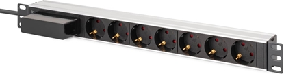 Picture of Digitus Aluminum socket strip, 7-way with circuit breaker